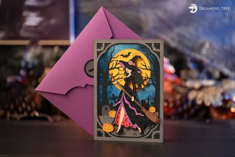 Witching Hour Halloween Card SVG